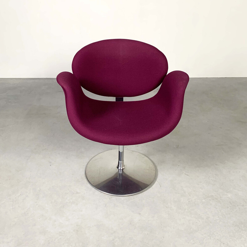 Vintage Purple Tulip Chair by Pierre Paulin for Artifort, 1970s