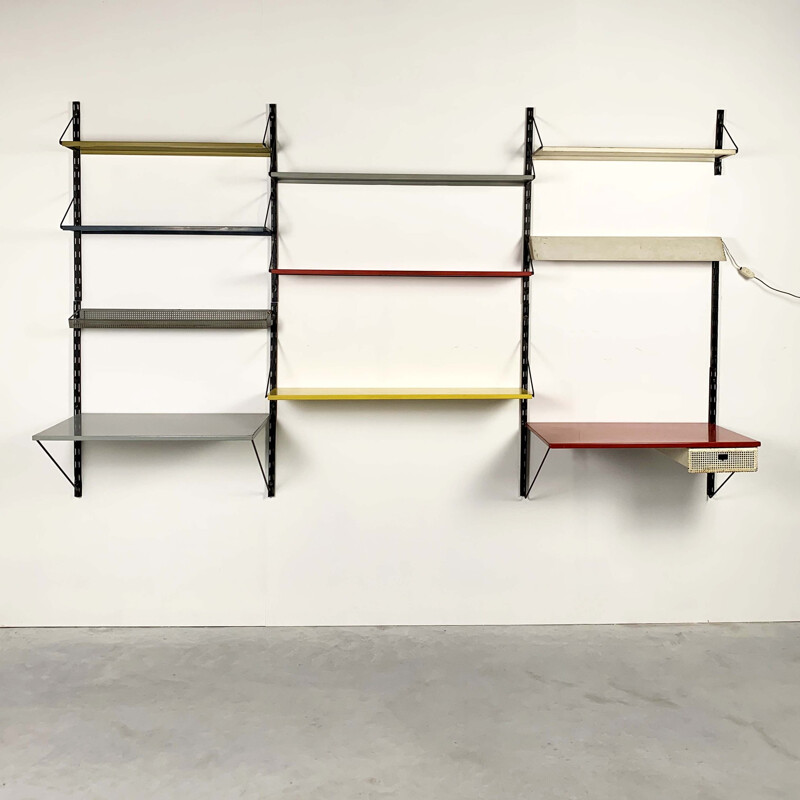 Vintage Dutch Wall System by Tjerk Reijenga for Pilastro, 1950s