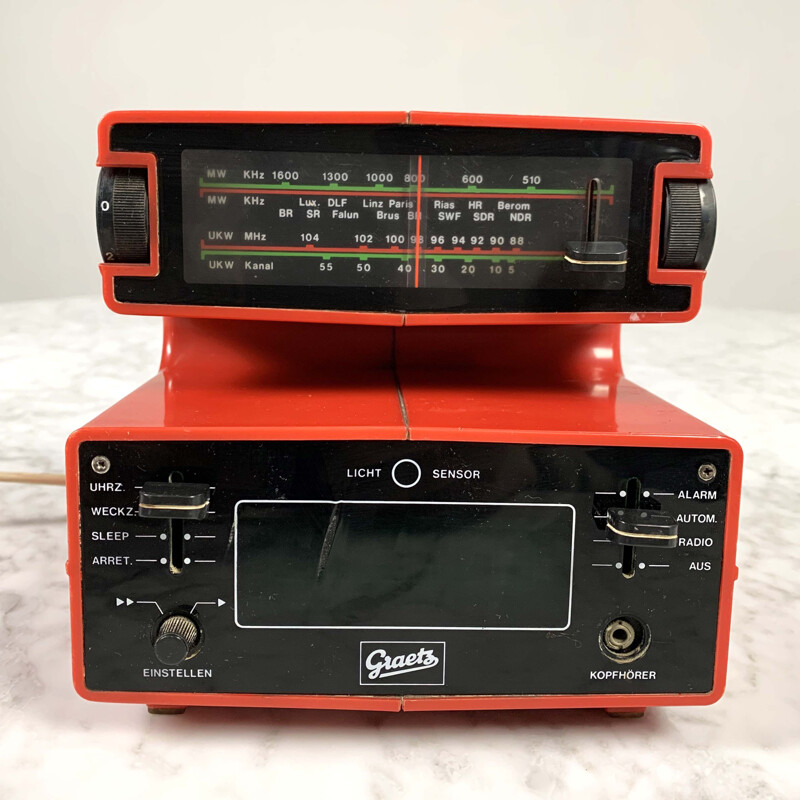 Vintage Form 100 Radio by Graetz, 1970s