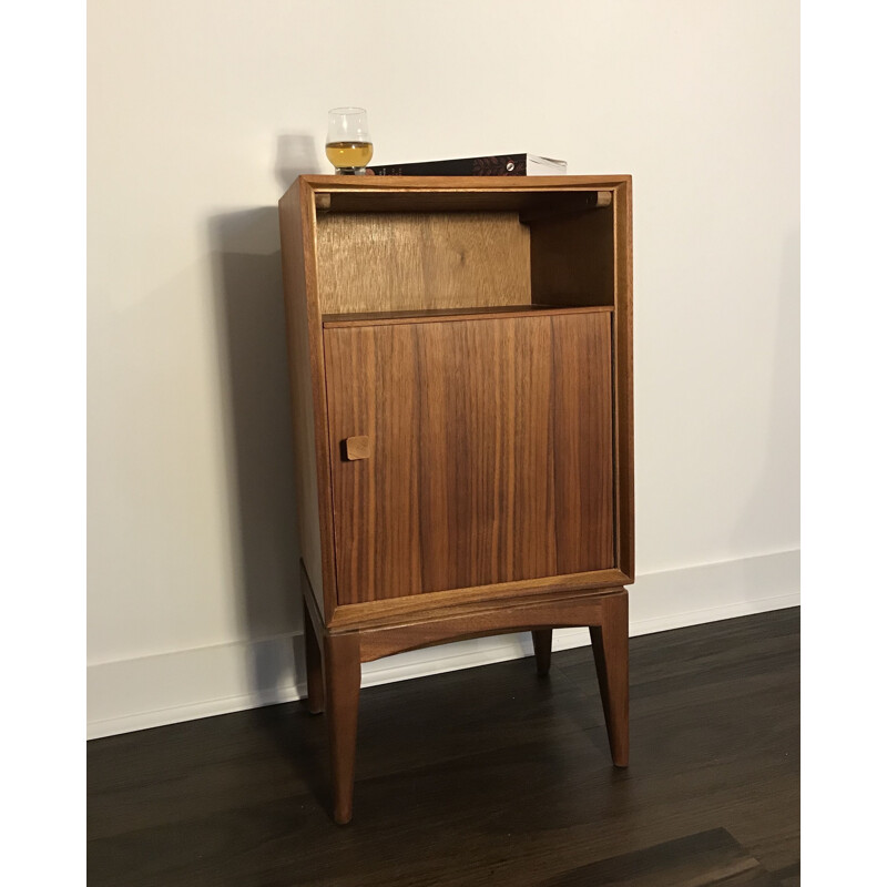 Vintage Teak & Walnut Side cabinet from Times Furnishing, 1950s