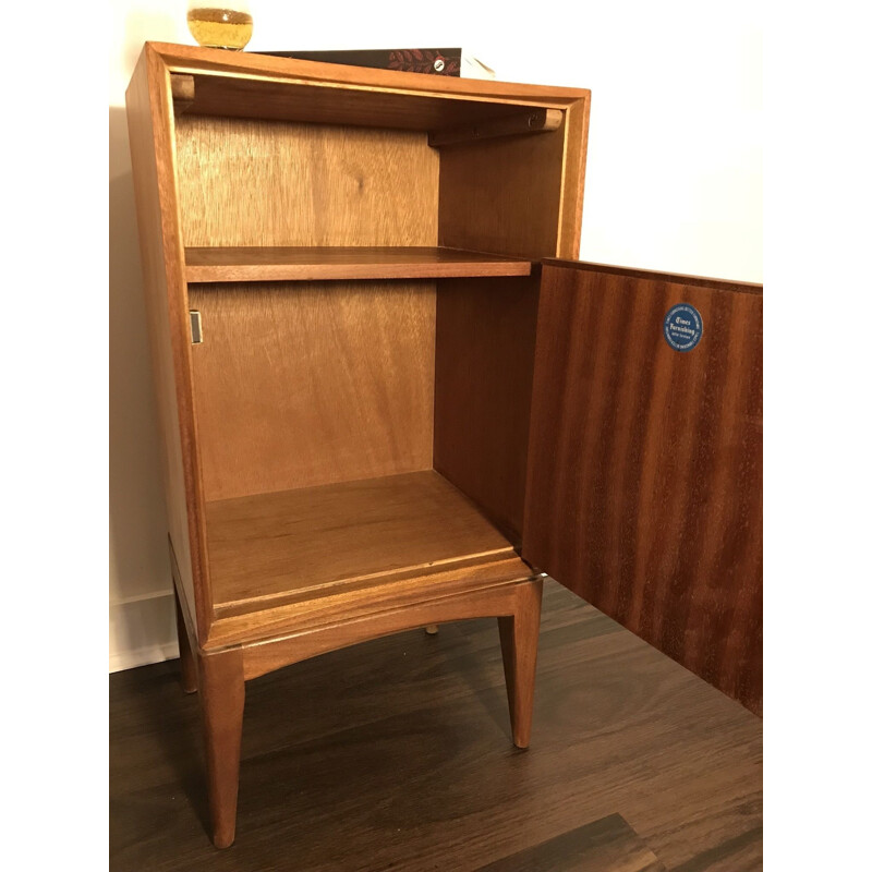 Vintage Teak & Walnut Side cabinet from Times Furnishing, 1950s