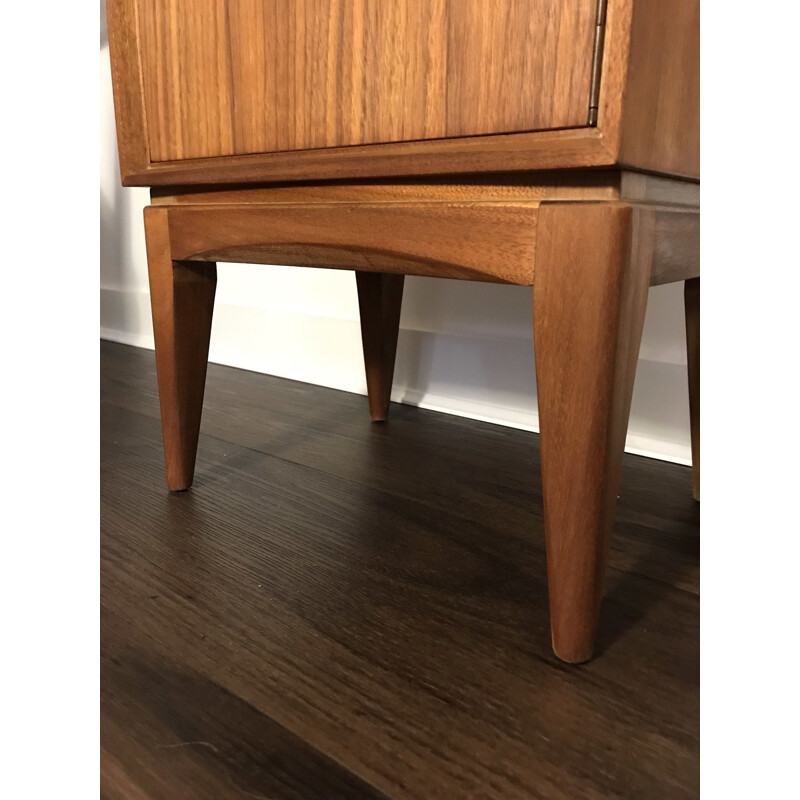 Vintage Teak & Walnut Side cabinet from Times Furnishing, 1950s