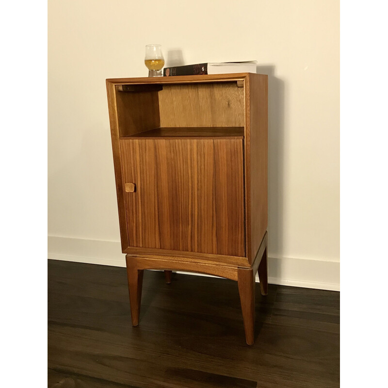 Vintage Teak & Walnut Side cabinet from Times Furnishing, 1950s