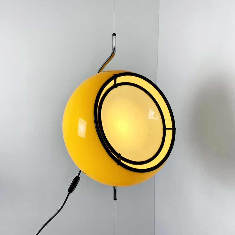 Vintage Pendant Light with counterweight by Harvey Guzzini, 1970s