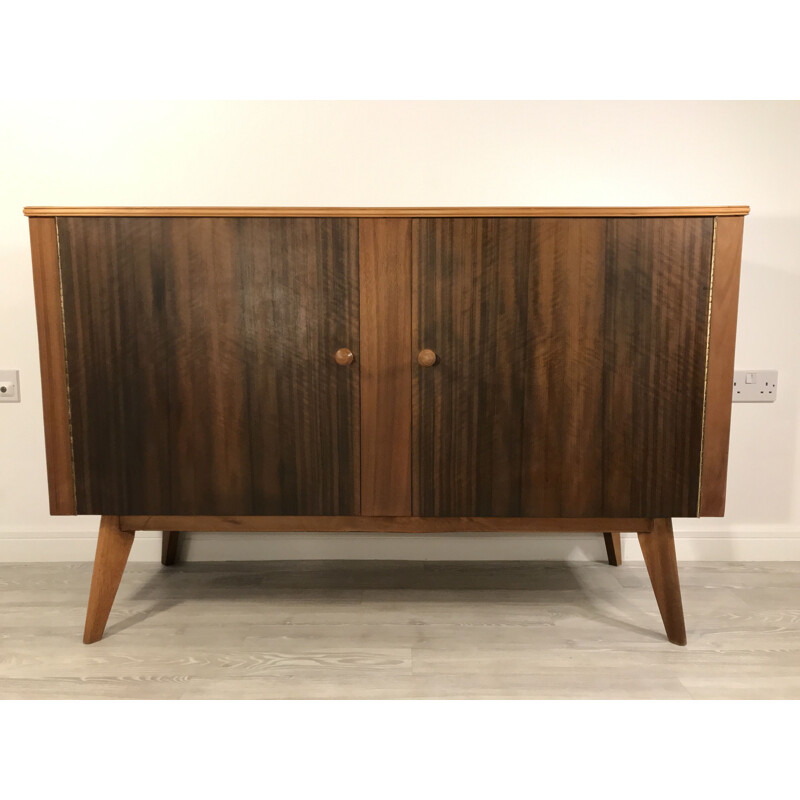 Vintage Walnut Sideboard by Neil Morris for Morris of Glasgow, 1950s