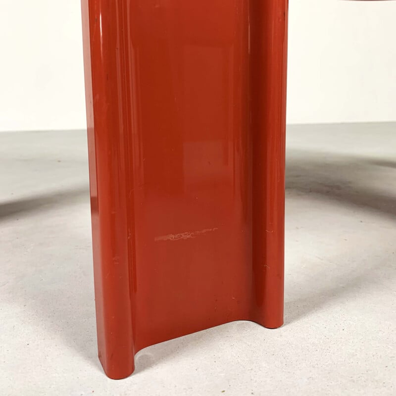 Tables gigognes "Gigo" rouges vintage de Giotto Stoppino pour Kartell, 1970