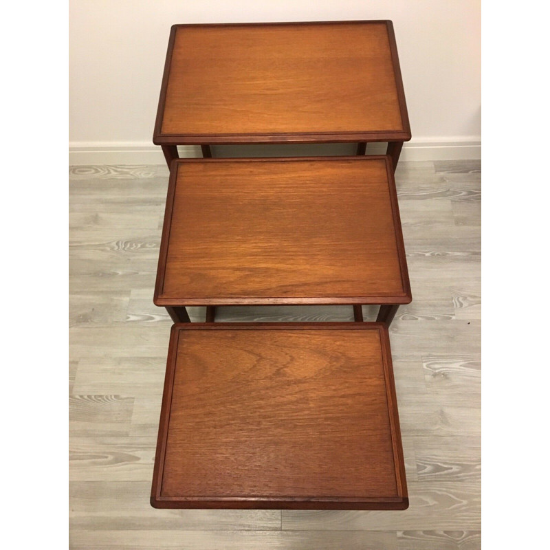 Vintage Danish Teak Nesting Tables, 1960s