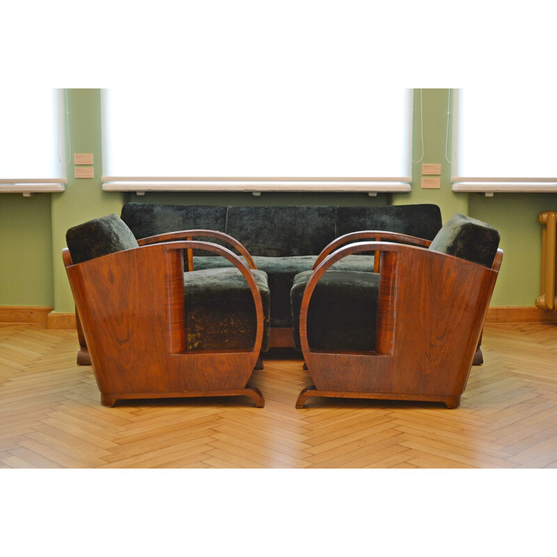 Vintage Art Deco Living Room Set, 1920s