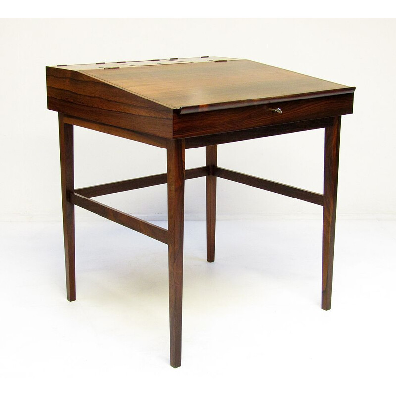 Vintage Danish Rosewood NV-40 Writing Desk by Finn Juhl for Niels Vodder