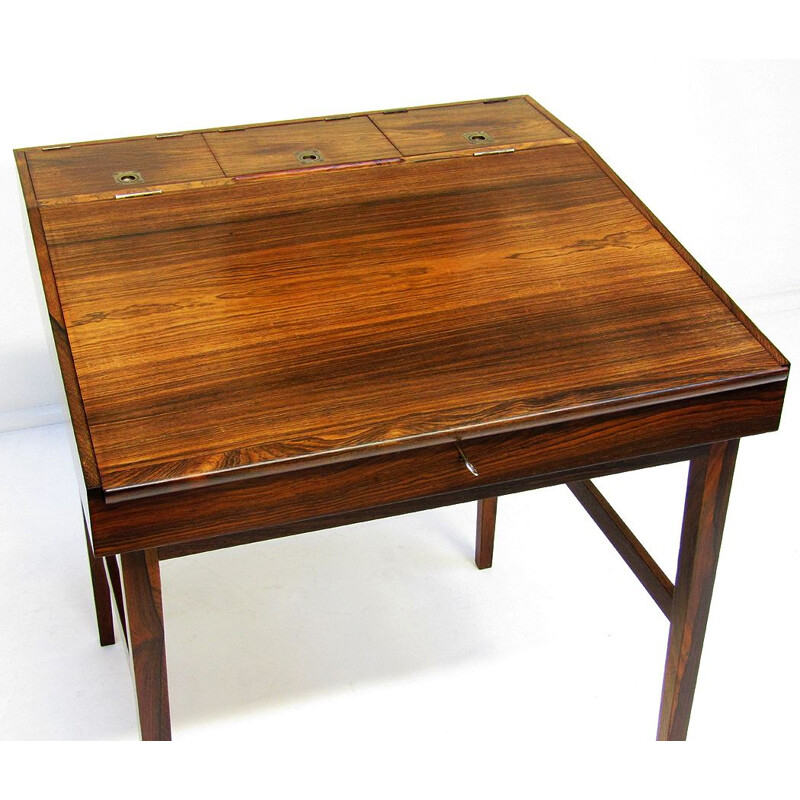 Vintage Danish Rosewood NV-40 Writing Desk by Finn Juhl for Niels Vodder