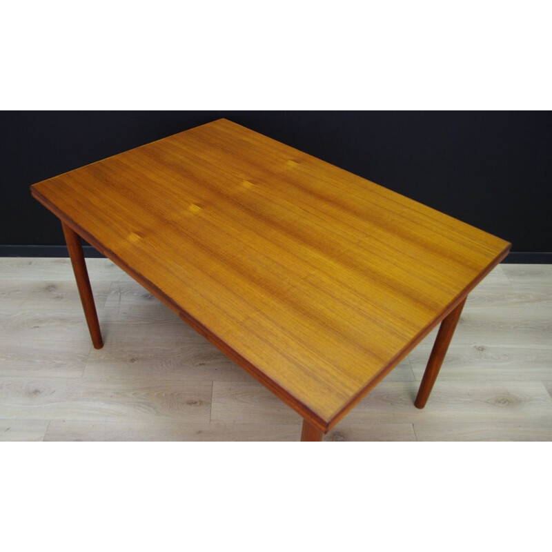 Vintage Danish extendable dining table in teak 1960
