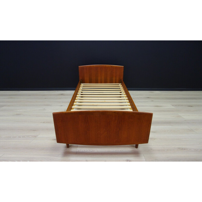 Vintage Danish bed in teak by Omann Jun