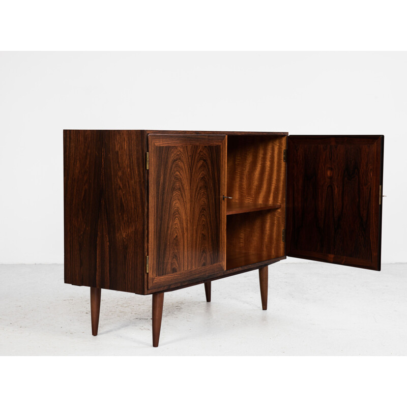 Small Danish sideboard with 2 doors in rosewood 1960s