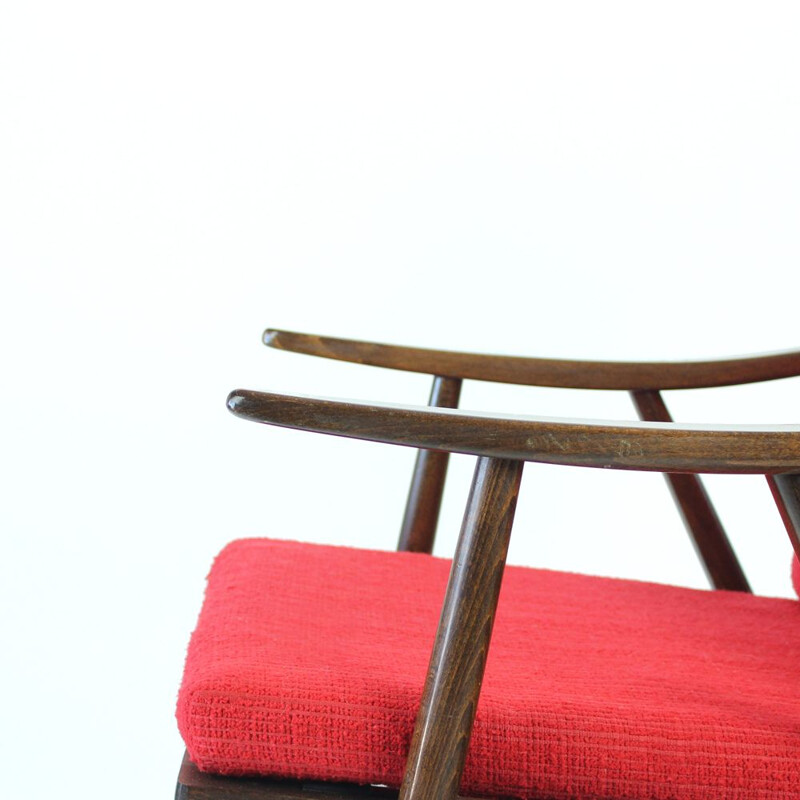 Midcentury Armchair By Ton, Czechoslovakia, Circa 1960