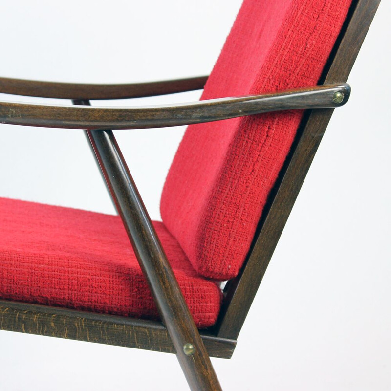 Midcentury Armchair By Ton, Czechoslovakia, Circa 1960