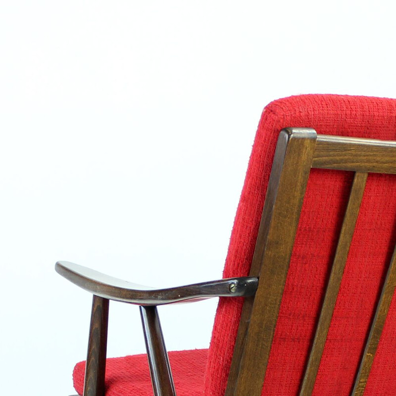 Midcentury Armchair By Ton, Czechoslovakia, Circa 1960