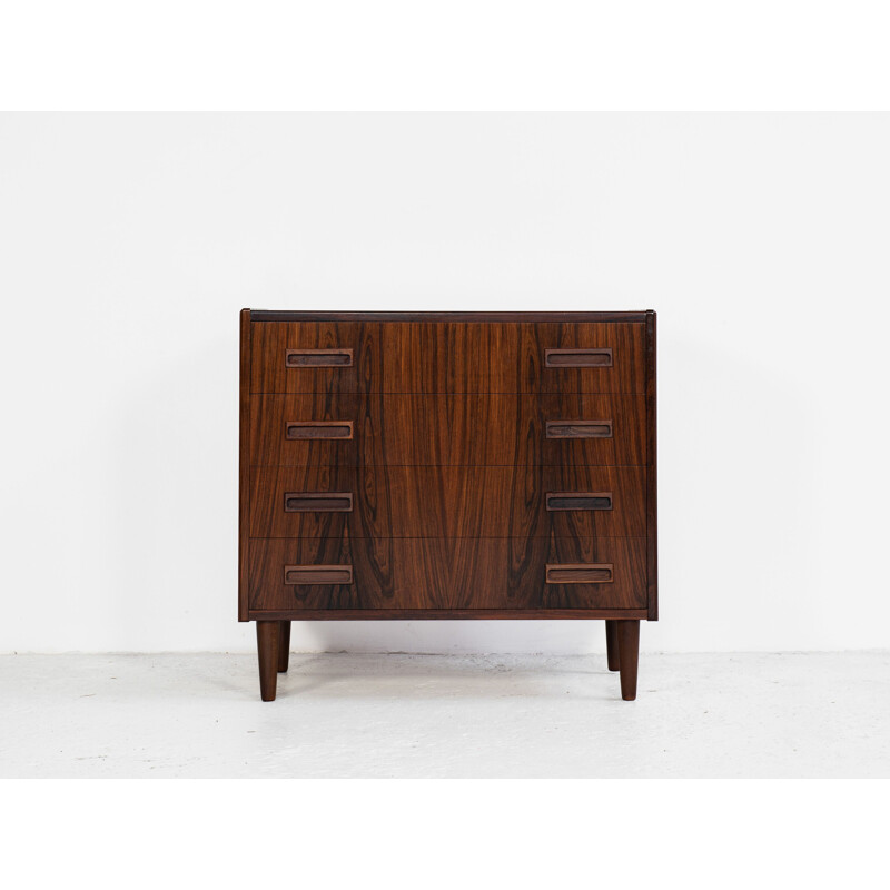 Vintage Danish chest of 4 drawers in rosewood by Westergaard 1960s