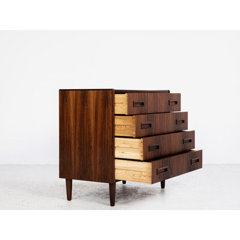 Vintage Danish chest of 4 drawers in rosewood by Westergaard 1960s