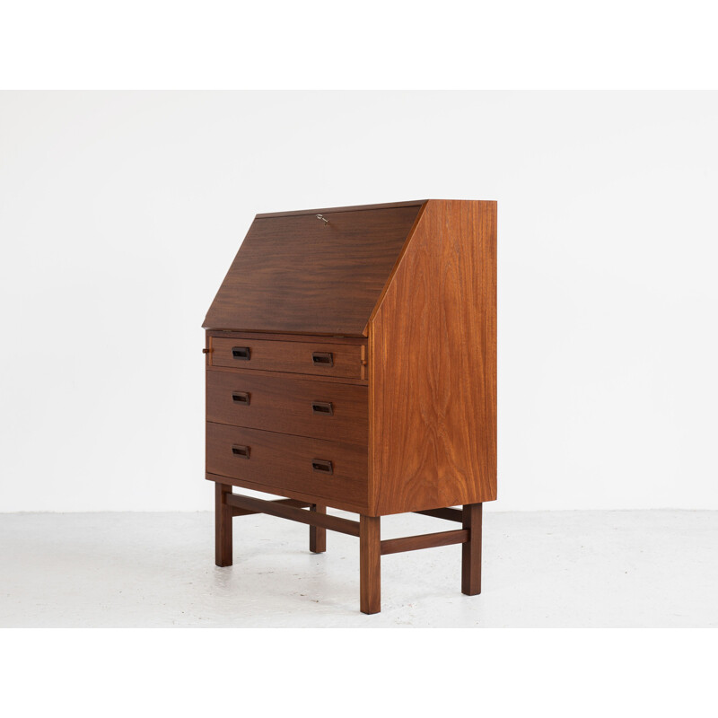 Midcentury Danish secretaire in teak by Vitré 1960s