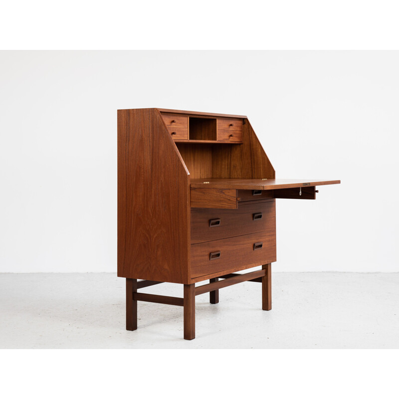 Midcentury Danish secretaire in teak by Vitré 1960s