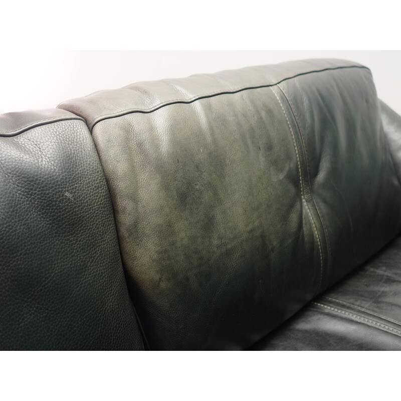 Vintage sofa leather danish design 60s 70s 