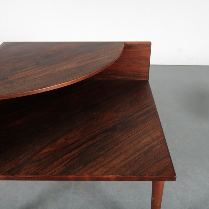 Corner side table manufactured in Denmark 1960s 