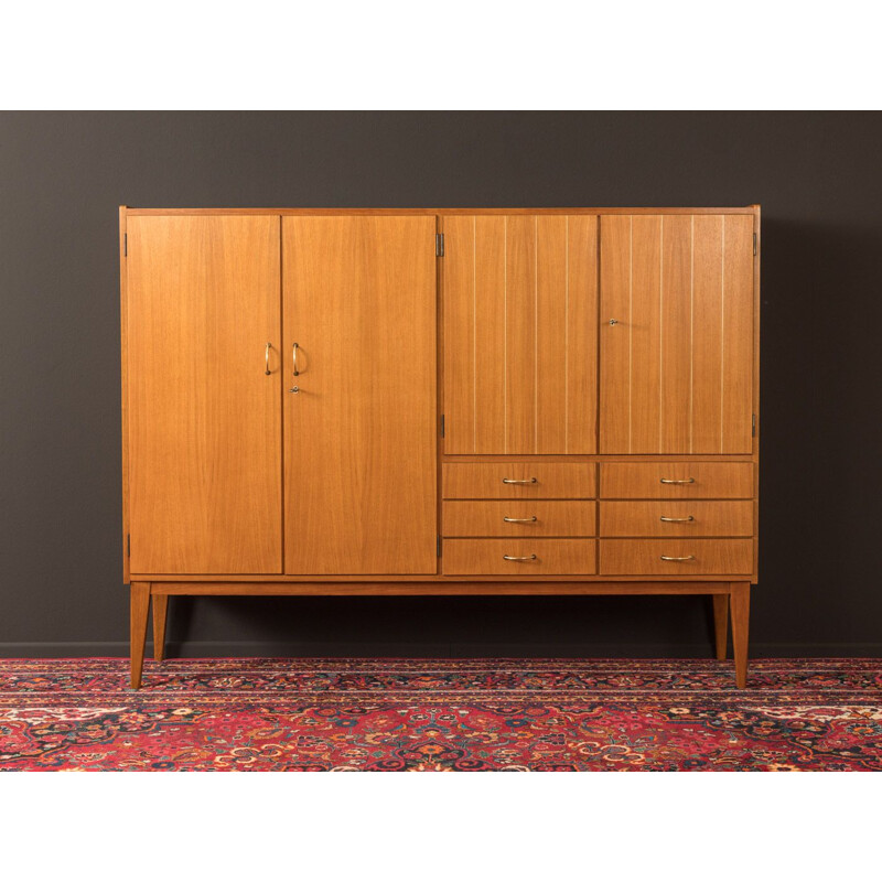 Vintage sideboard in walnut by WK Möbel, Germany, 1950s