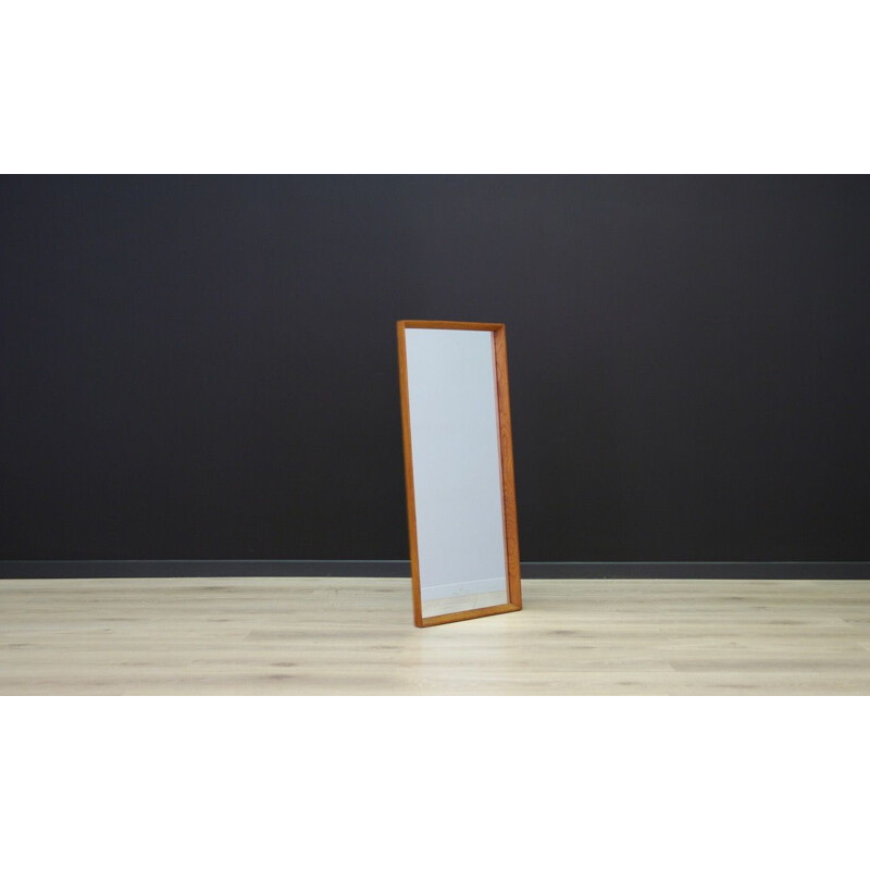 Vintage mirror in solid wood, 1960-70s