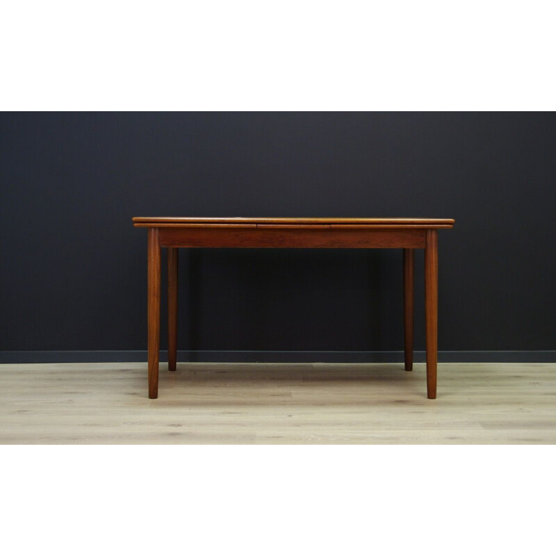 Vintage dining table in teak, Denmark, 1960-70s