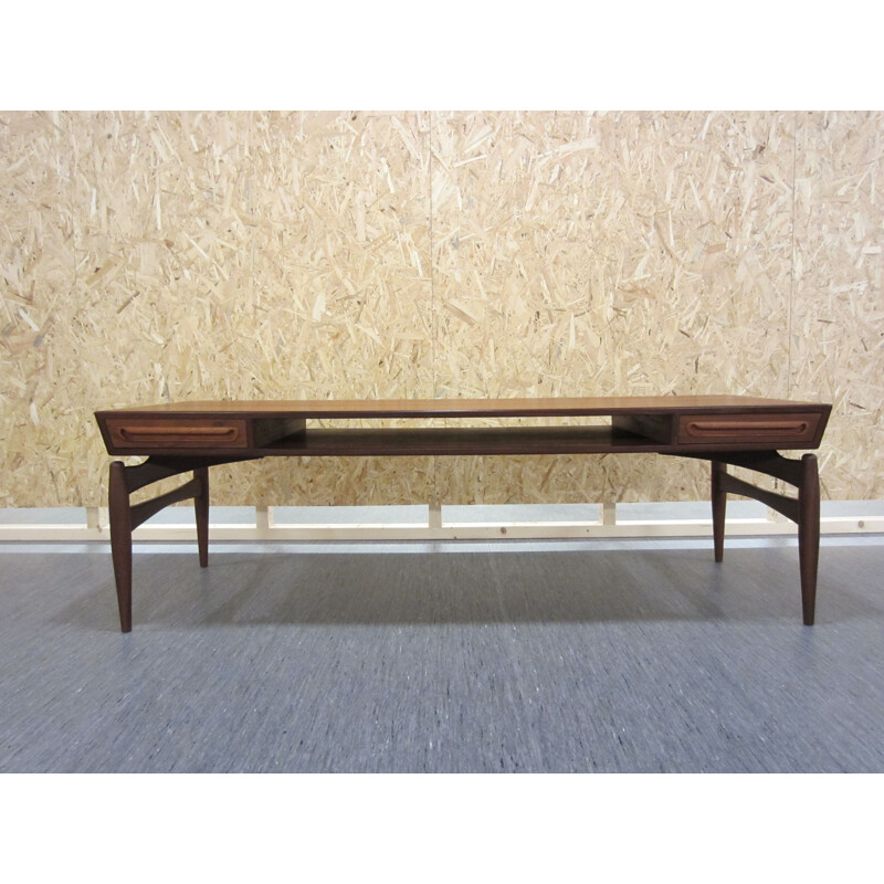 Danish teak coffee table by Johannes Andersen for Trensum