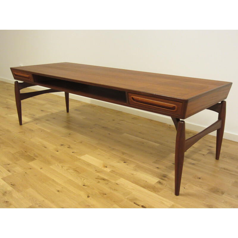 Danish teak coffee table by Johannes Andersen for Trensum