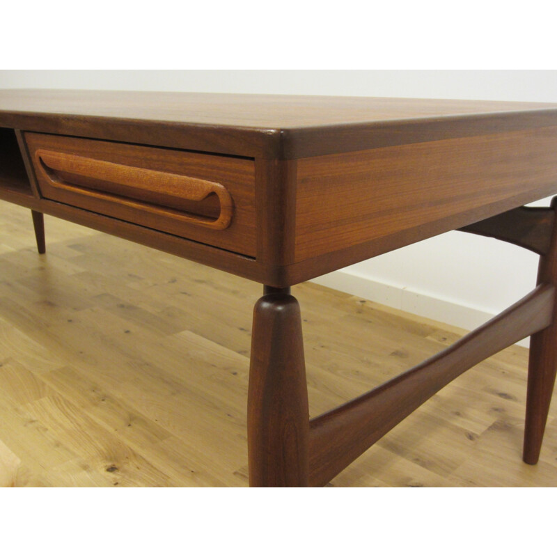 Danish teak coffee table by Johannes Andersen for Trensum