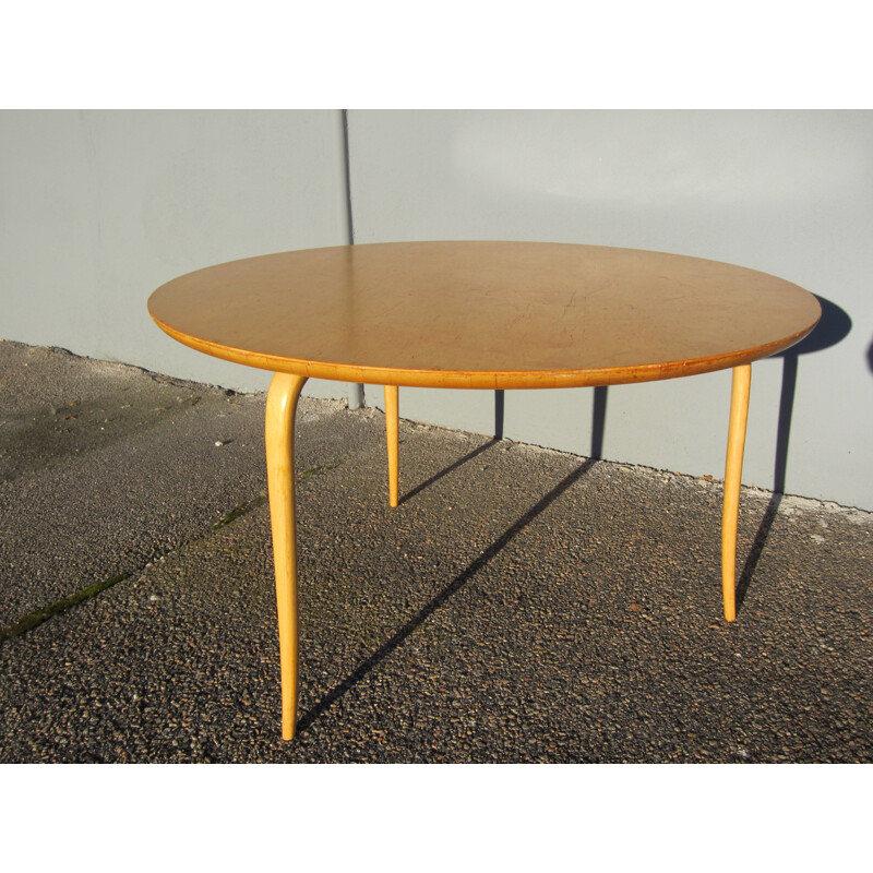 Scandinavian birch coffee table model Annika by Bruno Mathsson for Karl Mathsson