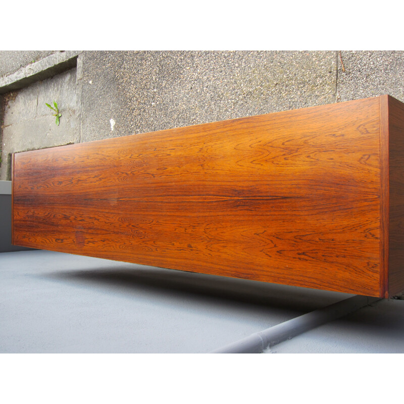 Vintage Scandinavian rosewood Comet stringcourse by Bogeryds Möbelfabrik