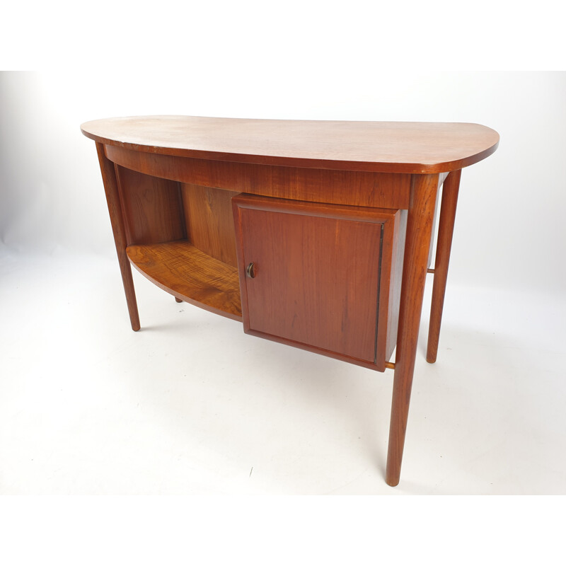 Vintage Danish Teak Desk by Gunnar Nielsen Tibergaard, 1960