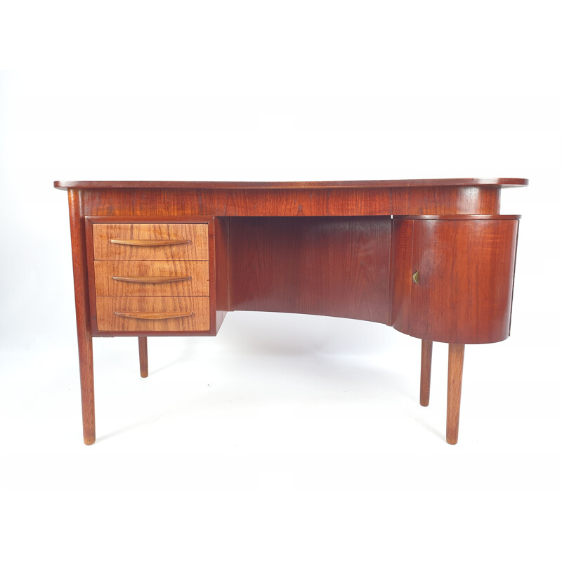 Vintage Danish Teak Desk by Gunnar Nielsen Tibergaard, 1960