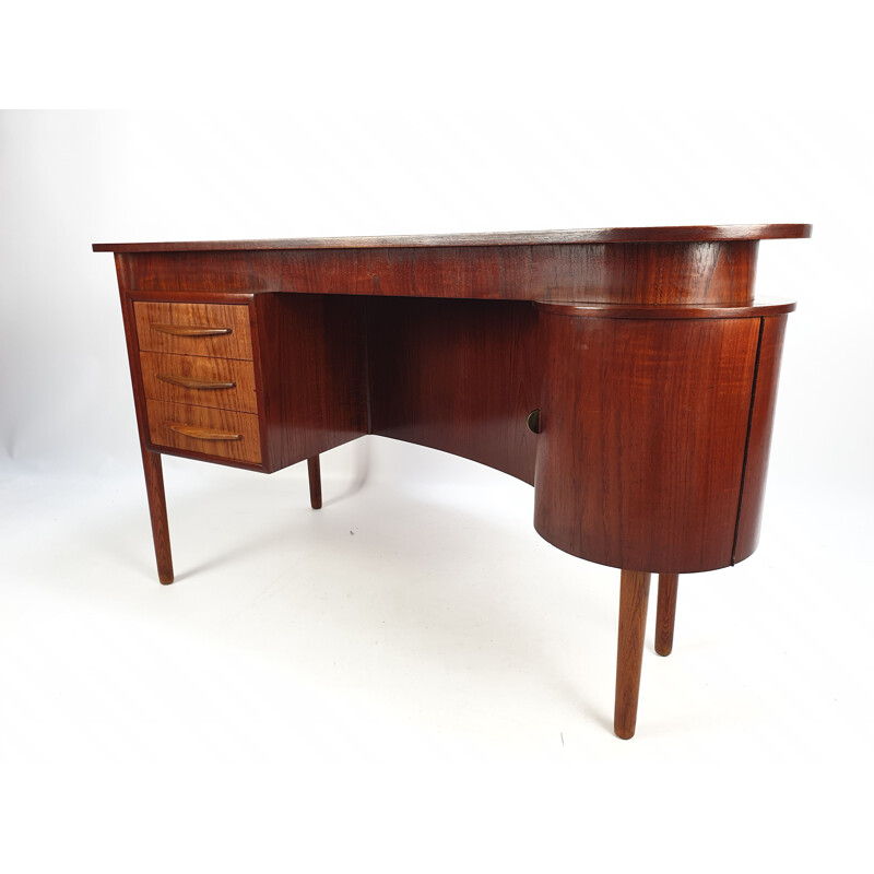 Vintage Danish Teak Desk by Gunnar Nielsen Tibergaard, 1960