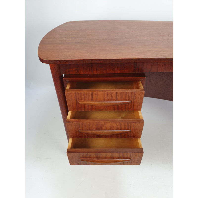 Vintage Danish Teak Desk by Gunnar Nielsen Tibergaard, 1960