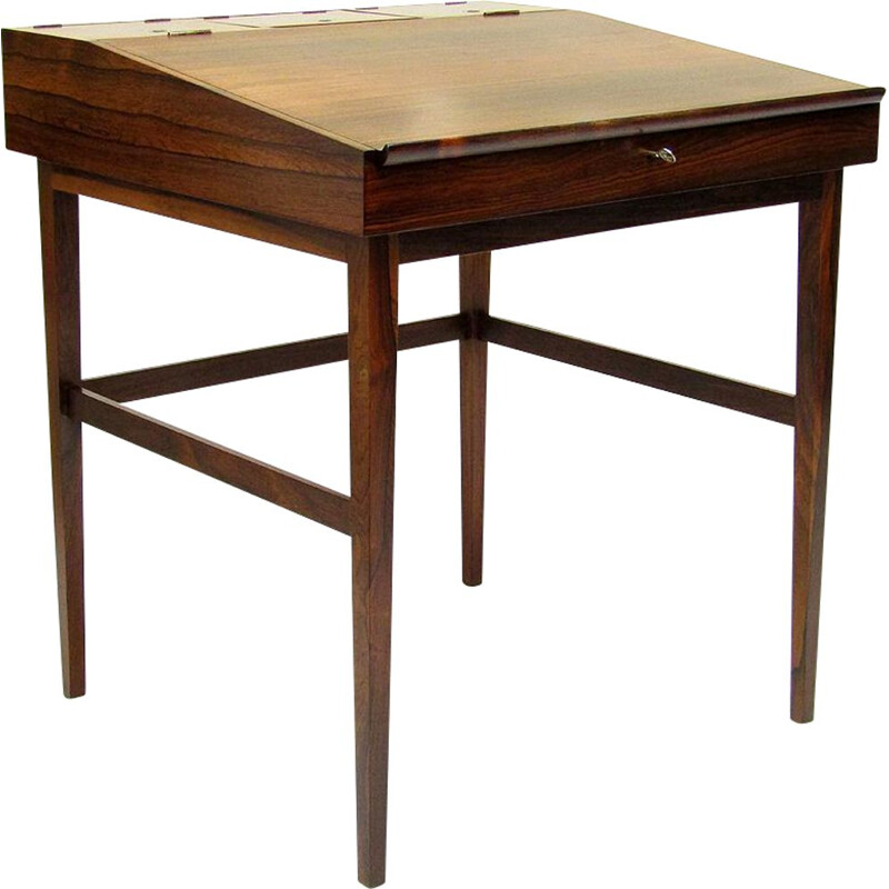 Vintage Danish Rosewood NV-40 Writing Desk by Finn Juhl for Niels Vodder