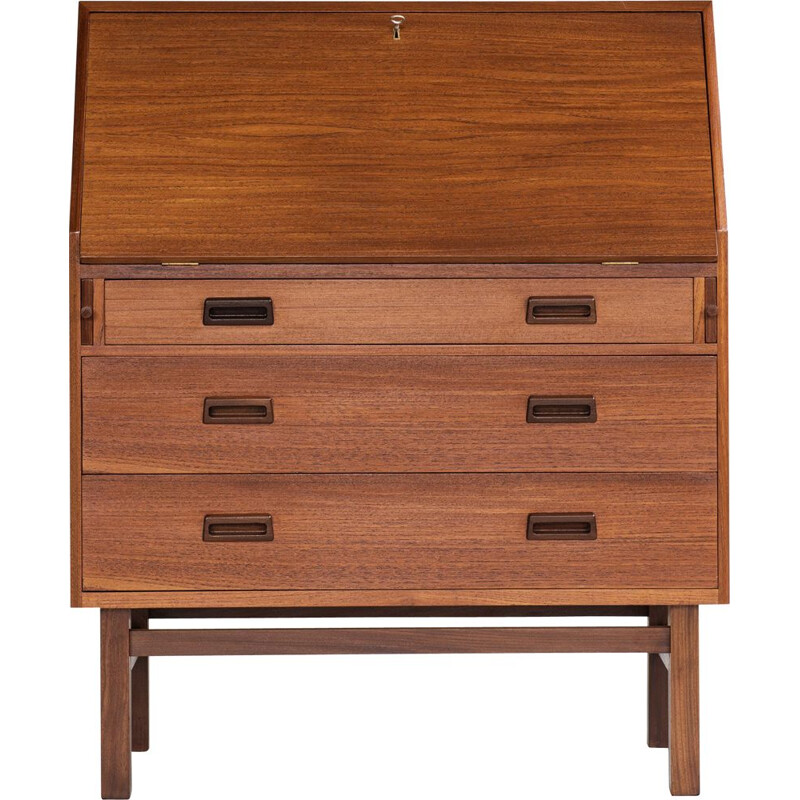 Midcentury Danish secretaire in teak by Vitré 1960s