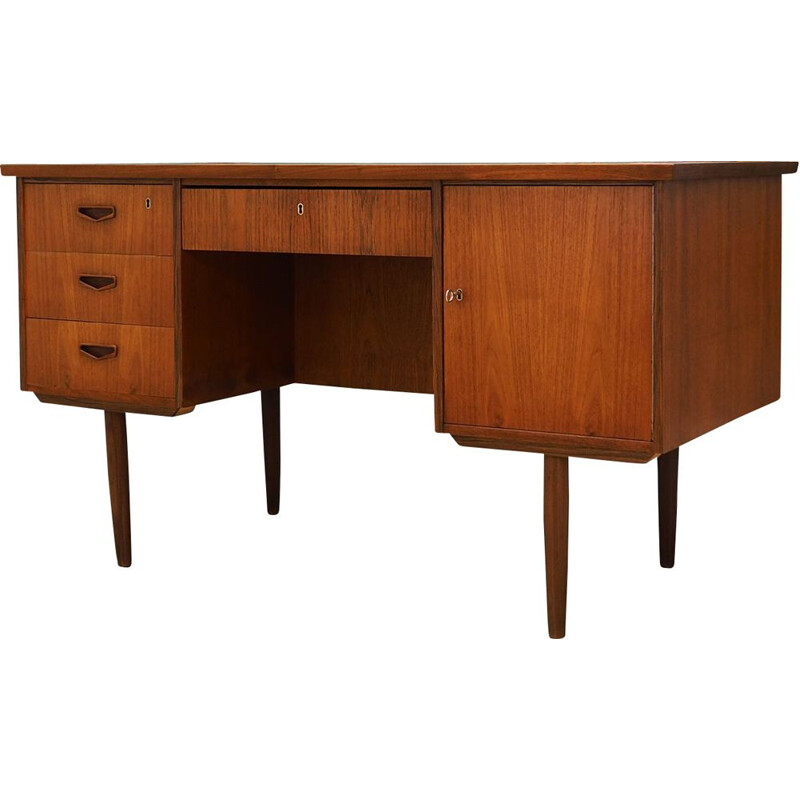  Bureau vintage en teck des années 60 70