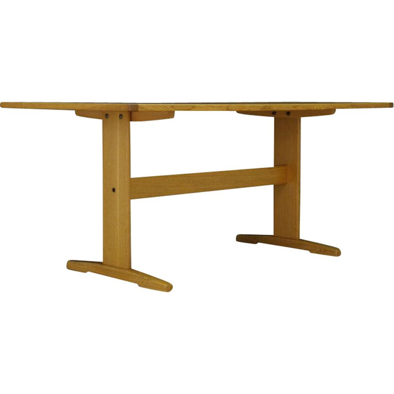 Vintage table in ashwood, Denmark, 1960-1970s