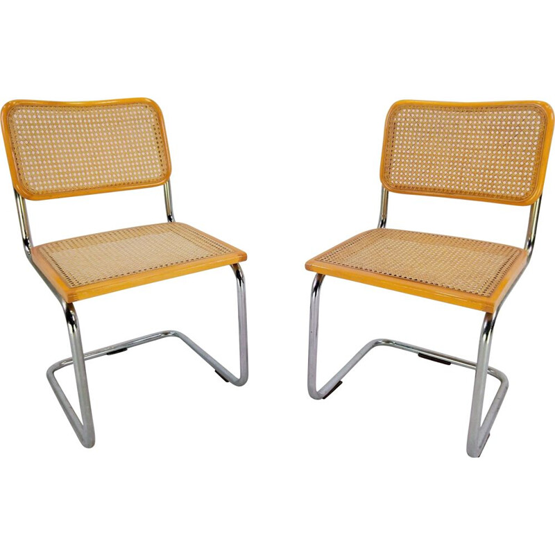 Ensemble de 2 chaises vintage Marcel Breuer B32