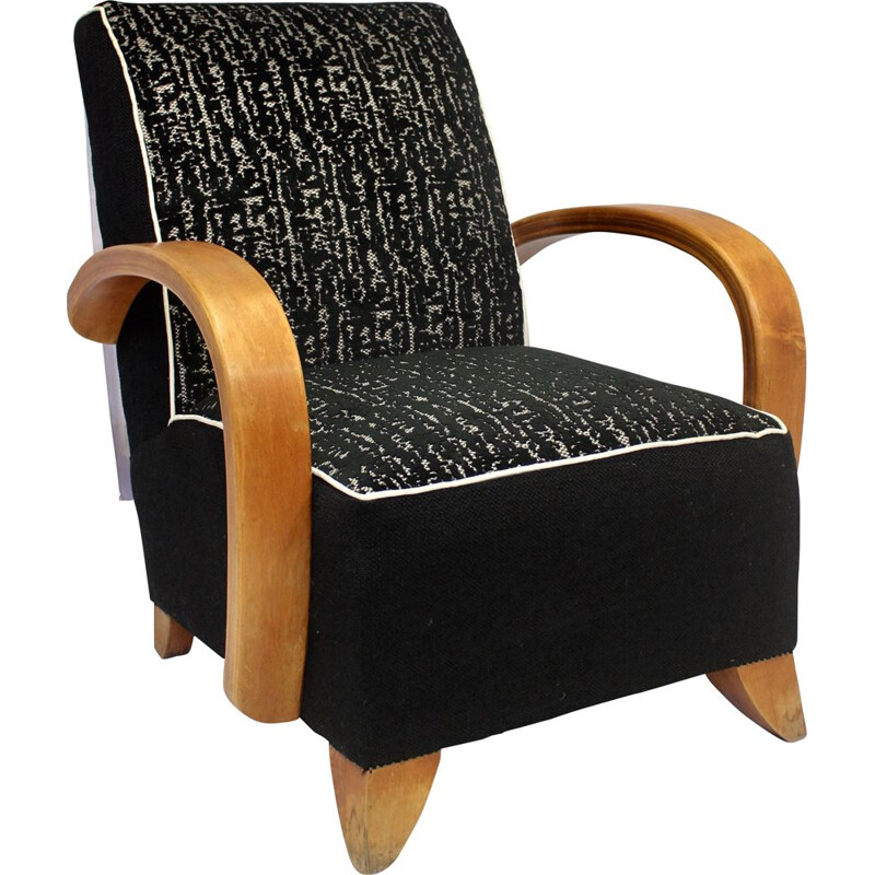 Fully restored Art Deco bentwood armchair 1930
