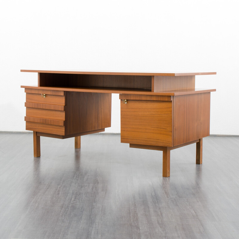 Cubic teak desk - 1960s