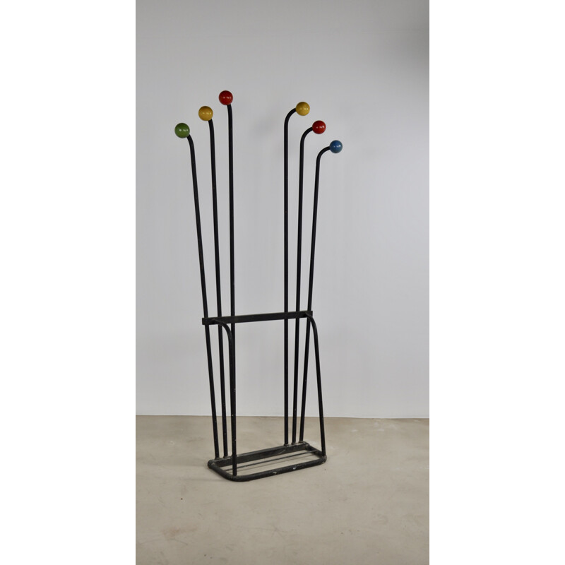 Coat rack coloured balls 1960