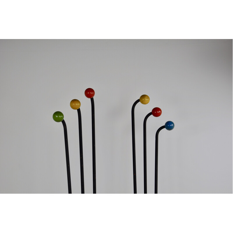 Coat rack coloured balls 1960