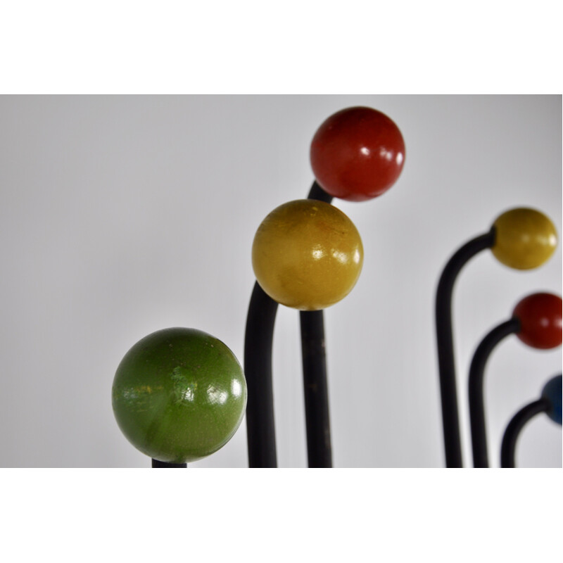 Coat rack coloured balls 1960