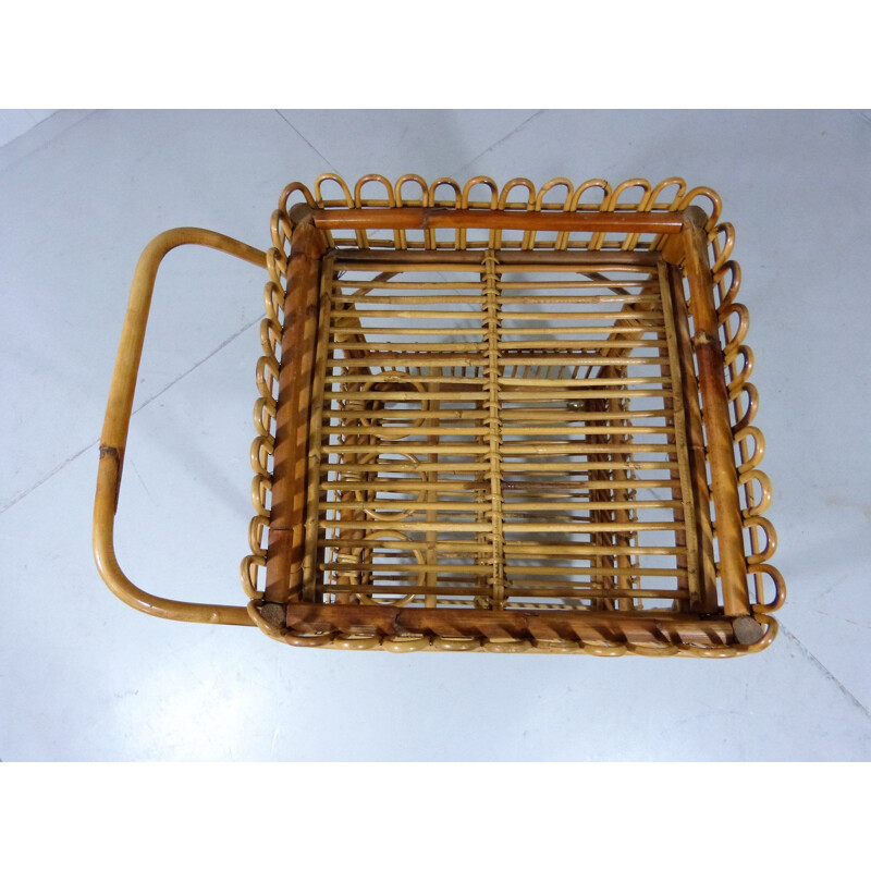 Vintage Rattan Trolley 1960s