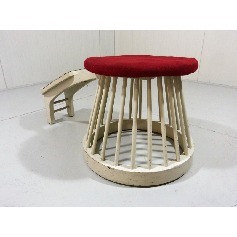 Vintage Shoe store stool 1950s